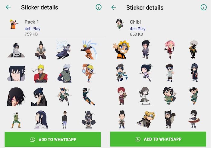 Los mejores packs stickers de anime para WhatsApp