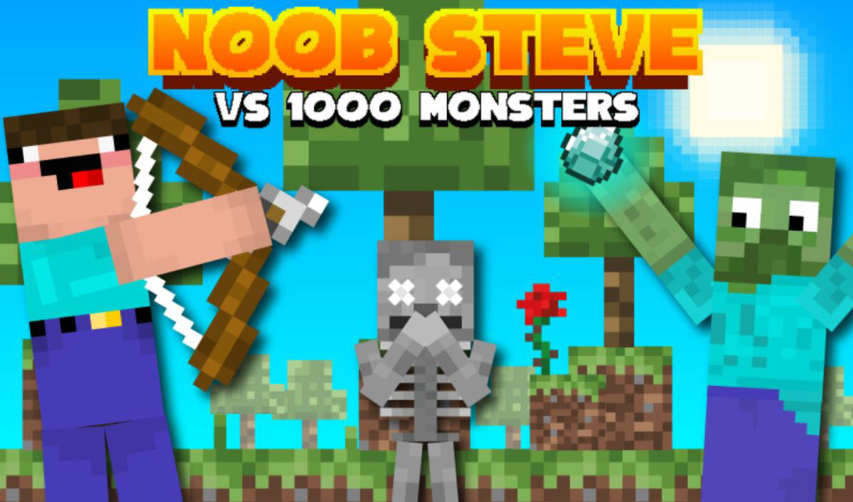 noob vs 1000 monster
