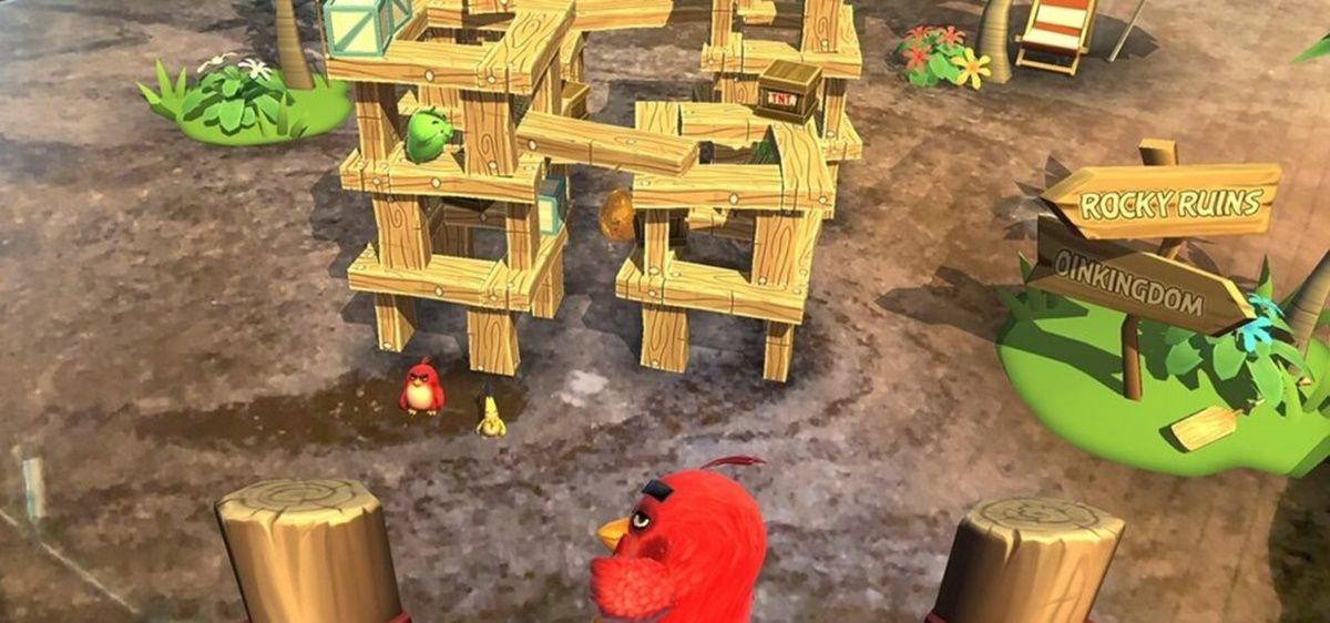 novo jogo Angry Birds AR Isle of Pigs