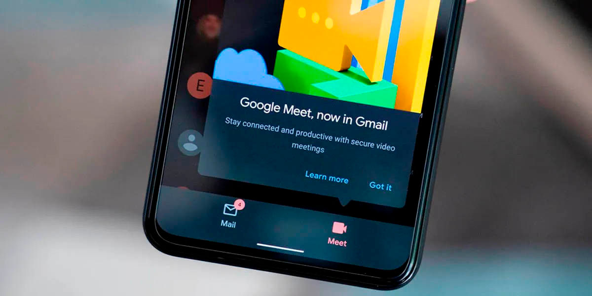 ocultar icono meet gmail android