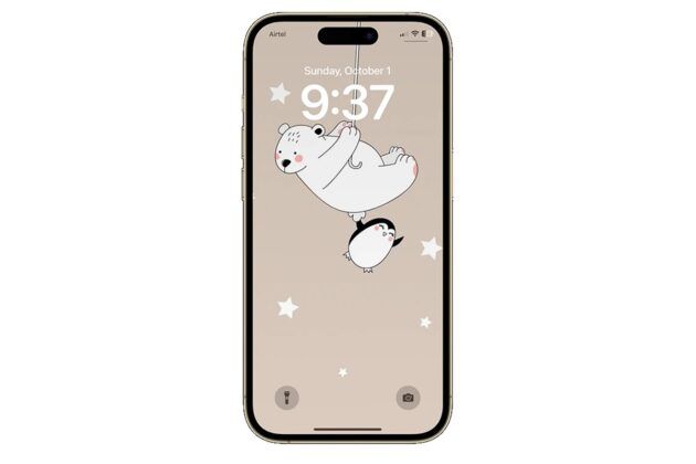 oso y pinguino fondo de pantalla para iPhone 15