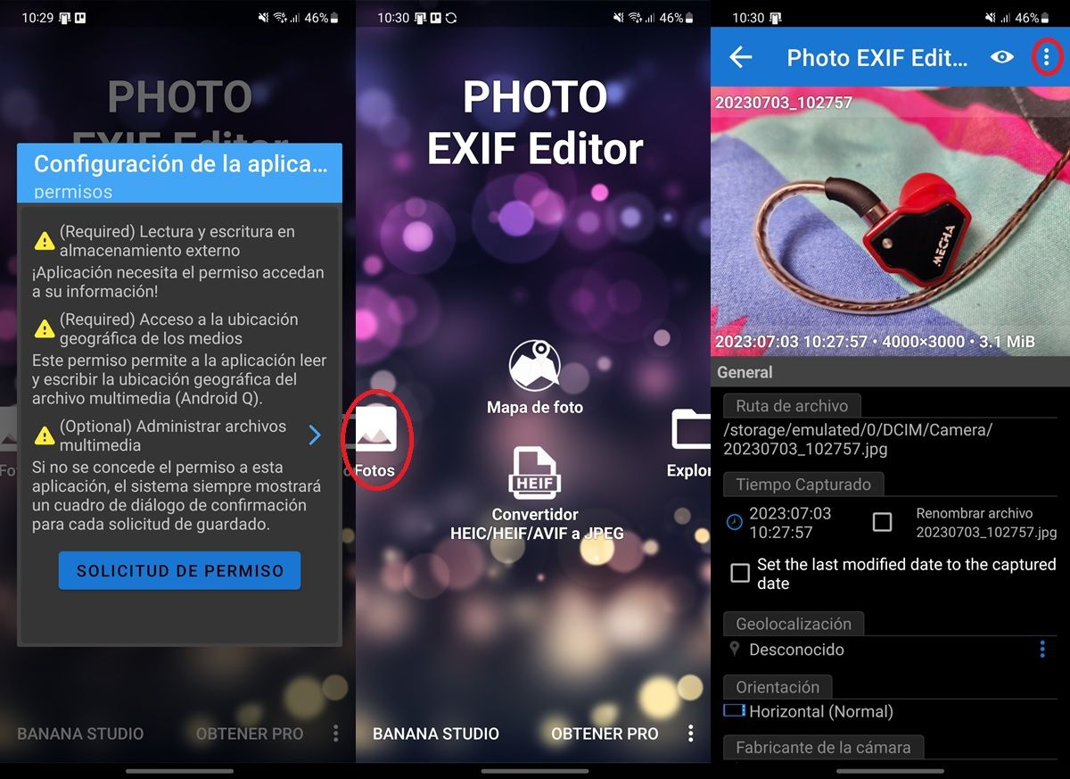 pasos para eliminar los metadatos de tus fotos en Android