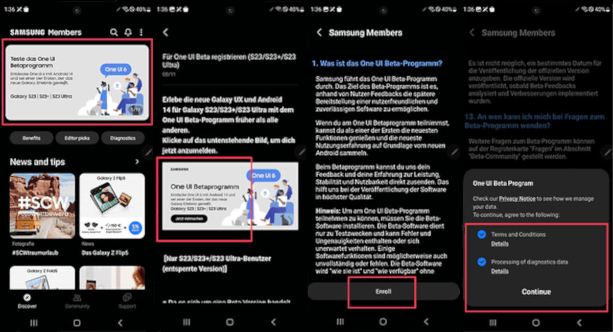 Pasos para instalar Android 14 Beta en tu Samsung Galaxy