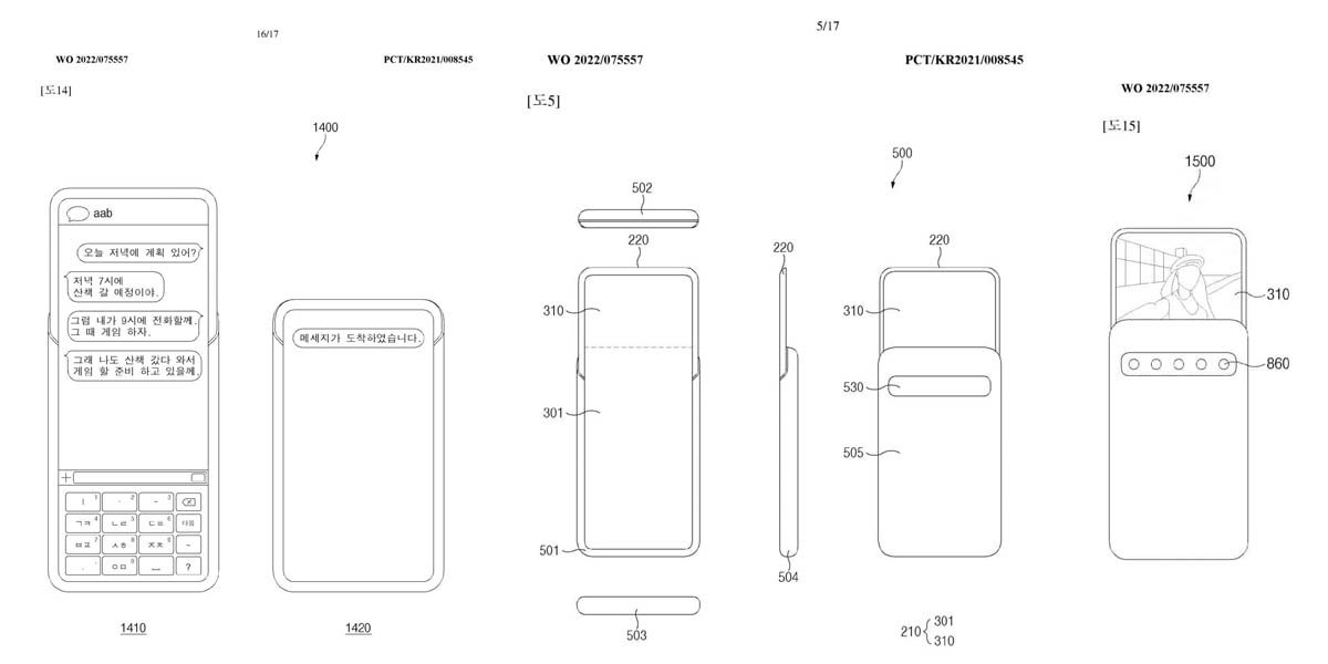patente samsung movil pantalla transparente