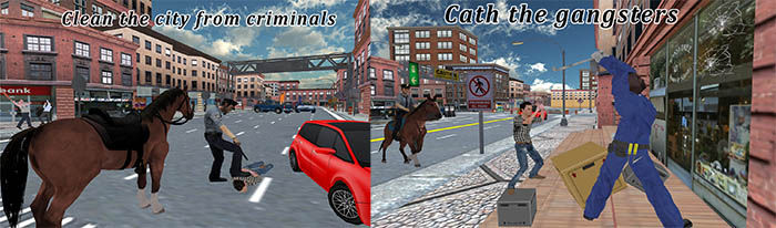 police horse criminal chase