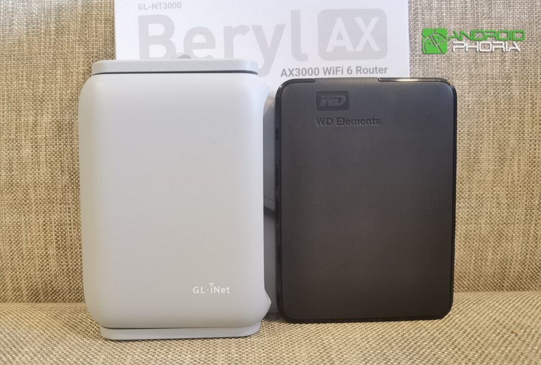 router GL-iNet Beryl AX tamano