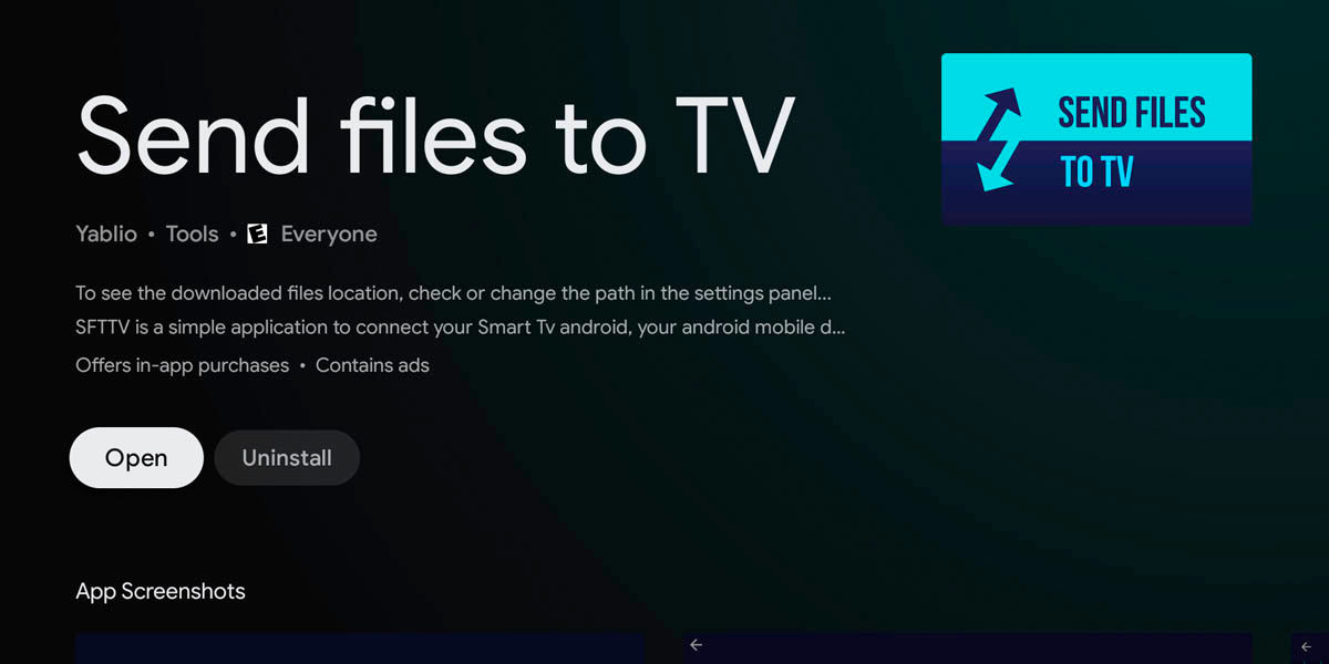 send files to tv para Android TV