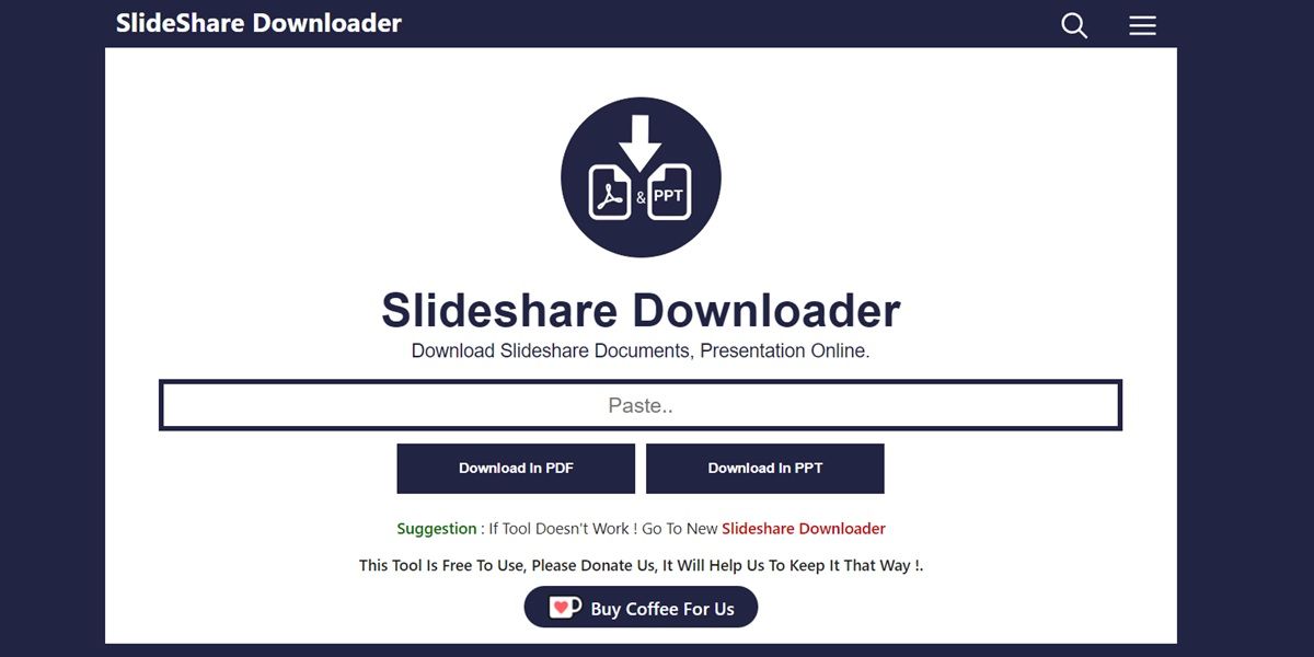 slideshare downloader pagina