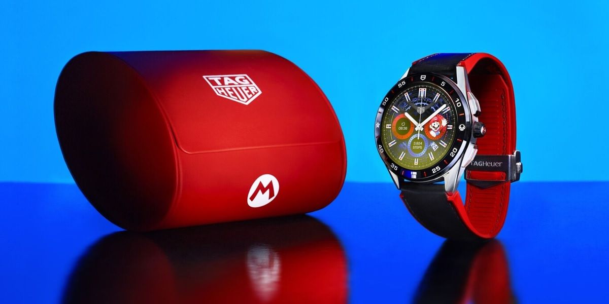 smartwatch TAG Heuer Super Mario estuche
