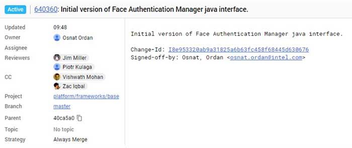 soporte nativo reconocimiento facial Android