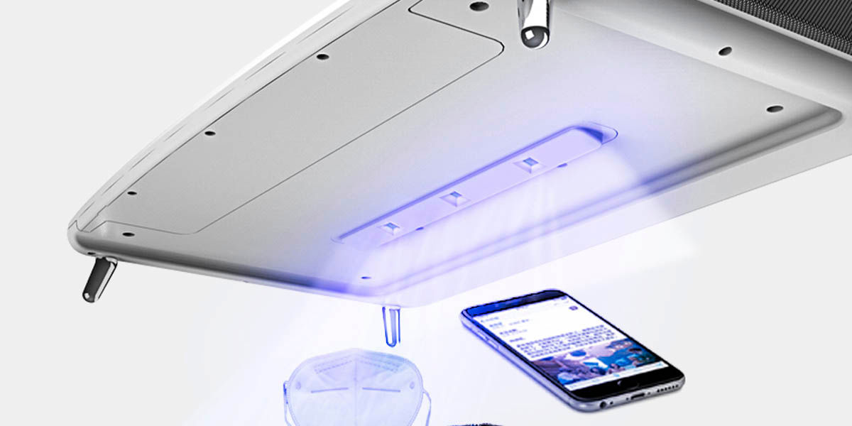 soporte para monitor xiaomi desinfecta con luz UV