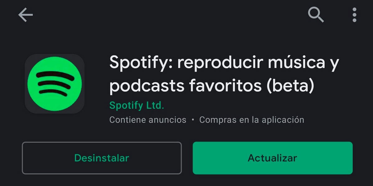 Spotify se pausa solo no actualizado