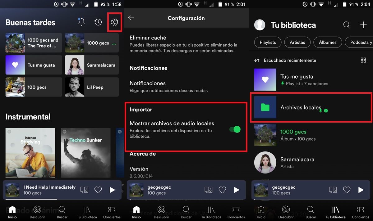 subir musica a spotify desde el movil android iphone