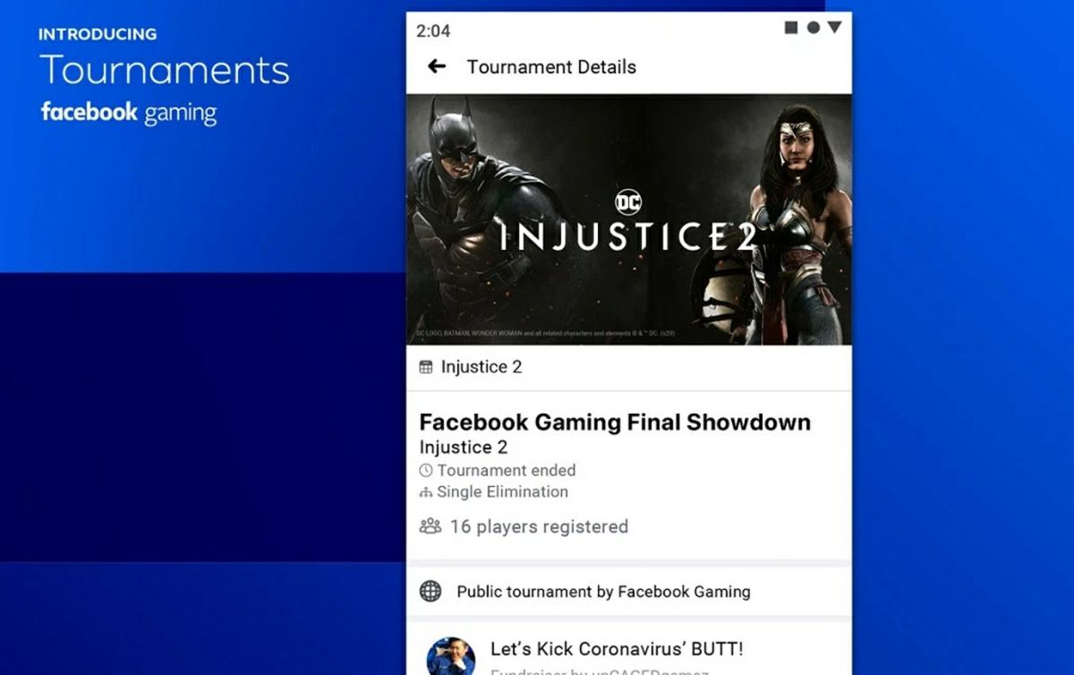 torneo injustice 2 en facebook gaming