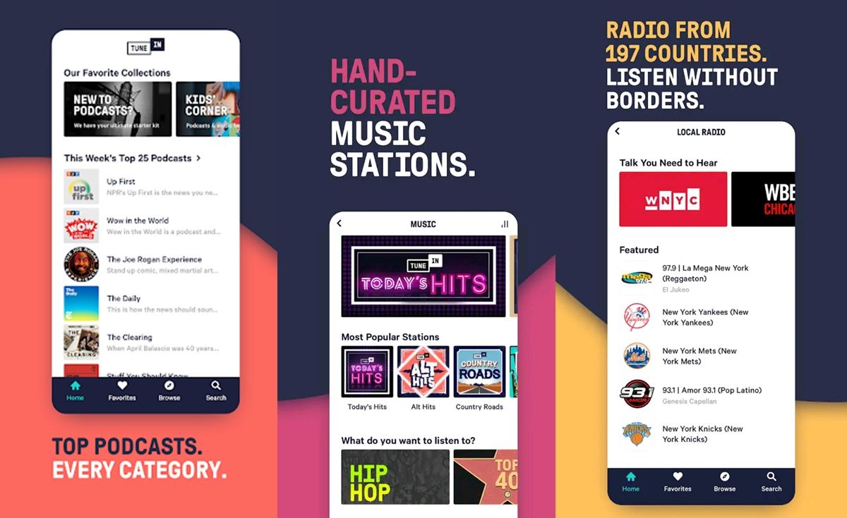 tuneIn Radio app android