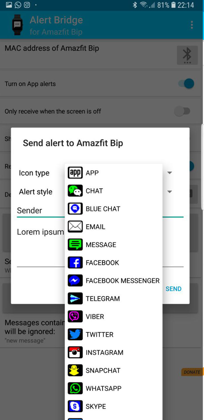 ver notificaciones completas amazfit bip