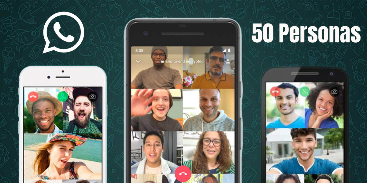 whatsapp permite videollamadas 50 personas